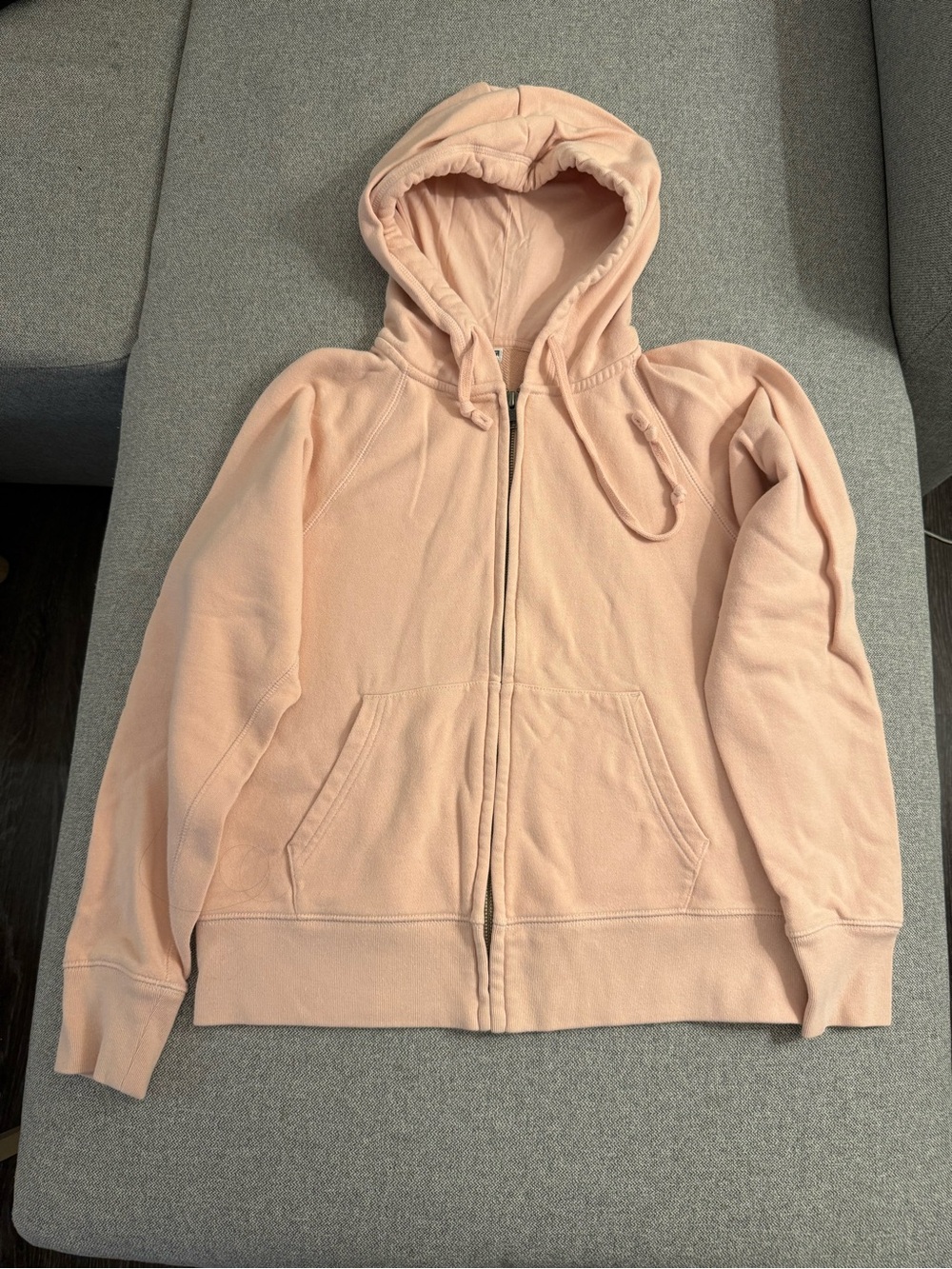 Uniqlo Light Pink Women Zip-Up Hoodie